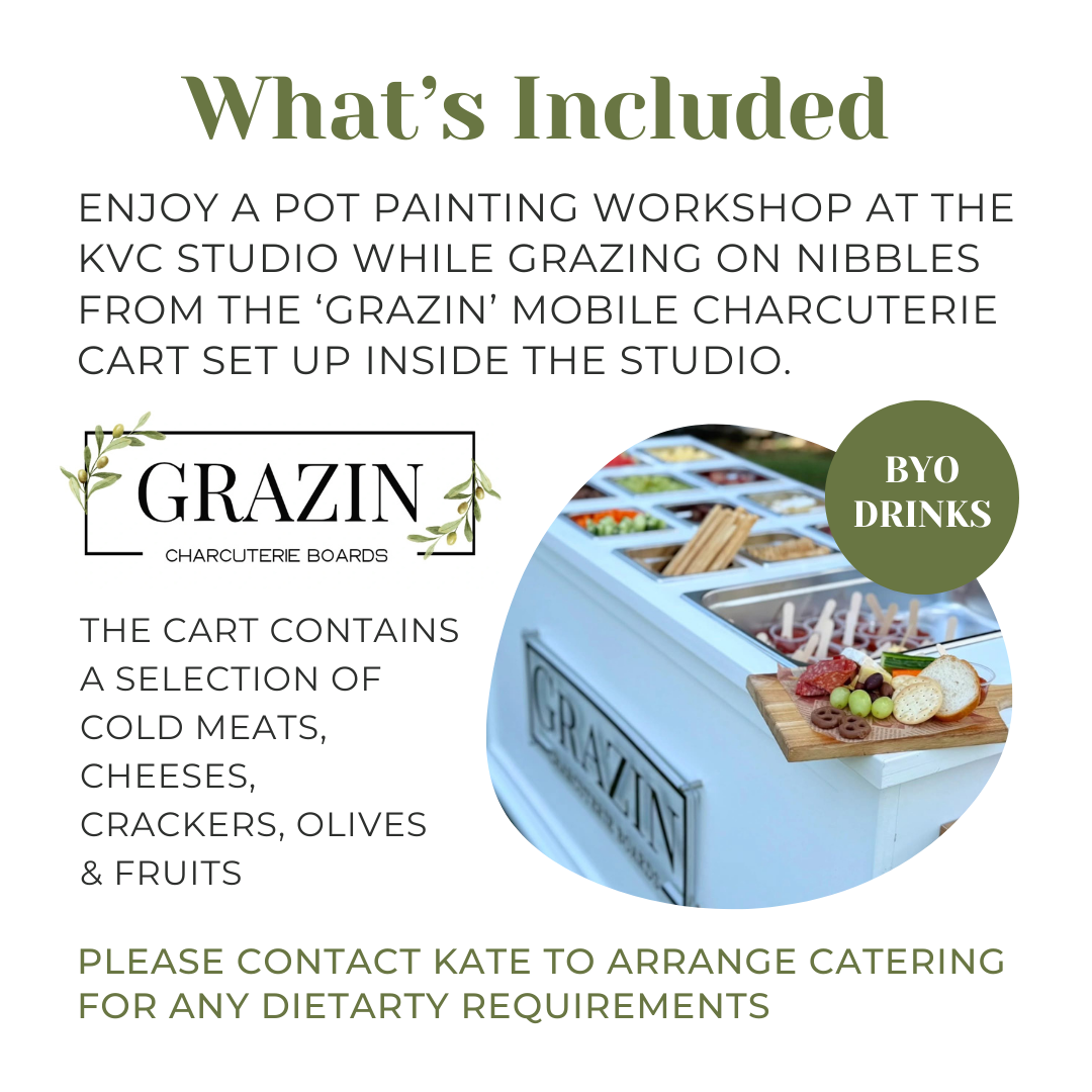 Mothers Day Pot Painting & Charcuterie Board