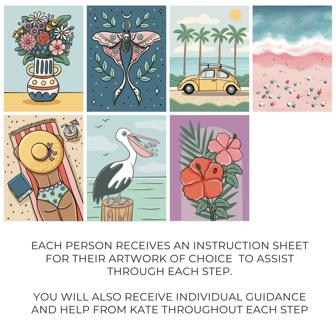 Choose an Artwork - Canvas Board Workshop