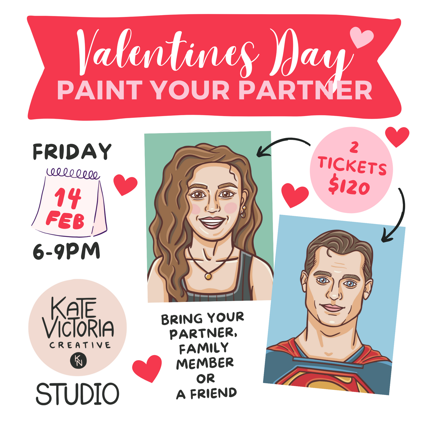 Valentines Day - Paint your Partner