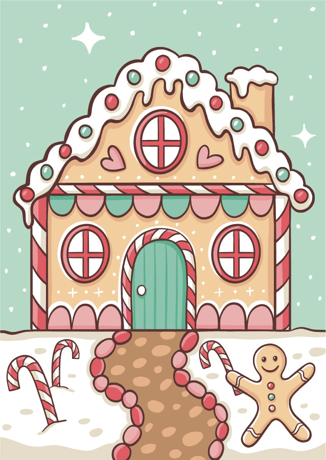 Gingerbread House - Canvas Board Workshop