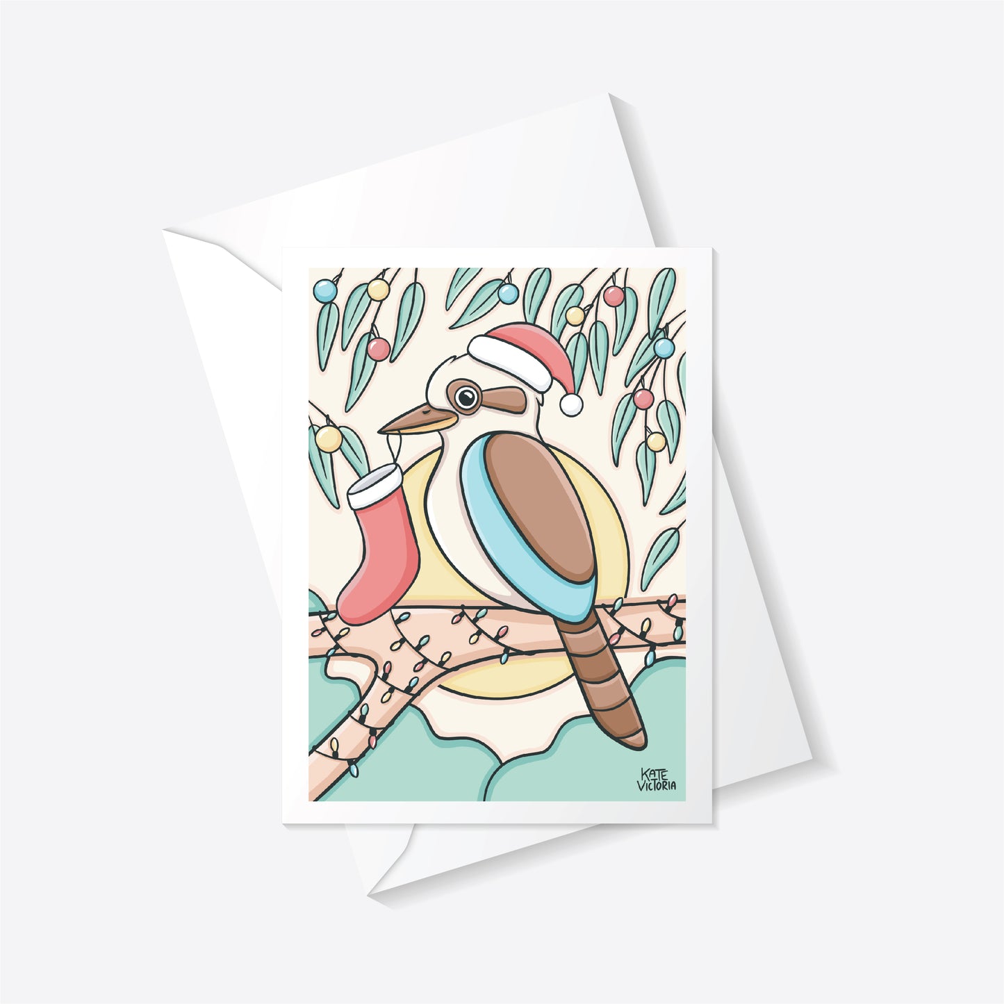 Christmas Kookaburra Greeting Card
