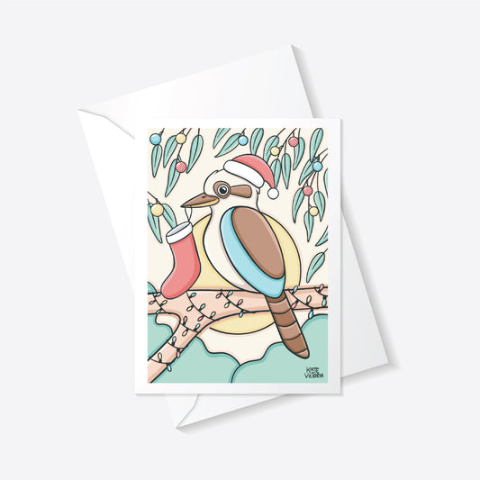 Christmas Kookaburra Greeting Card