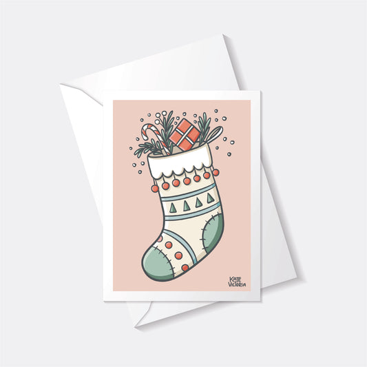 Christmas Stocking Greeting Card