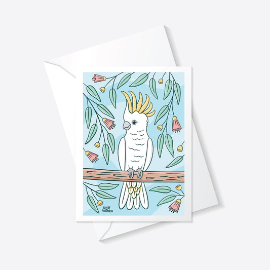 Cockatoo Greeting Card
