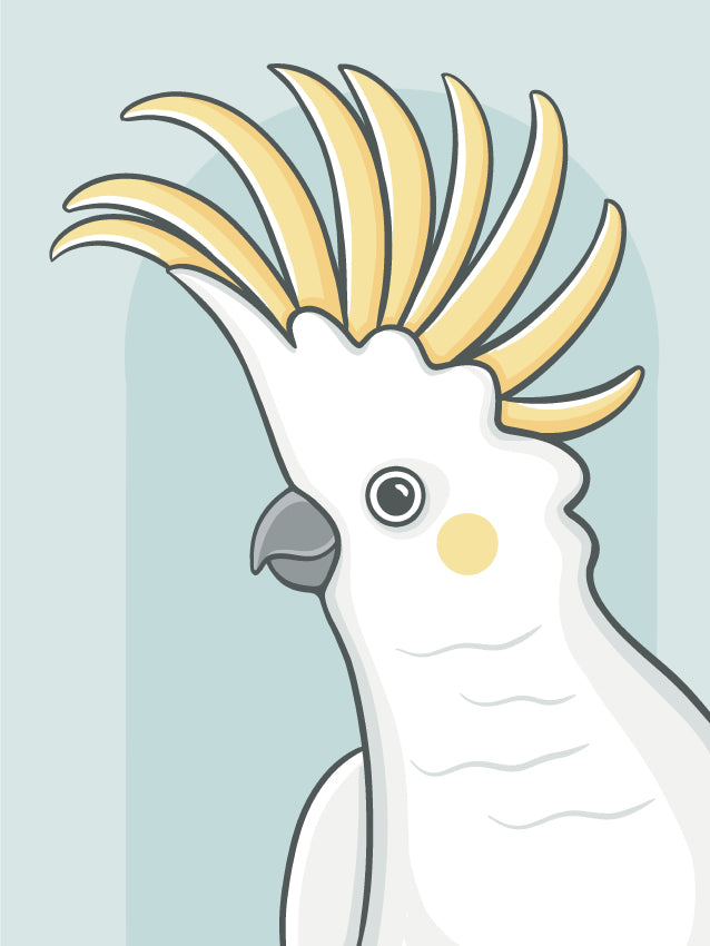 Cockatoo - Canvas Board Workshop