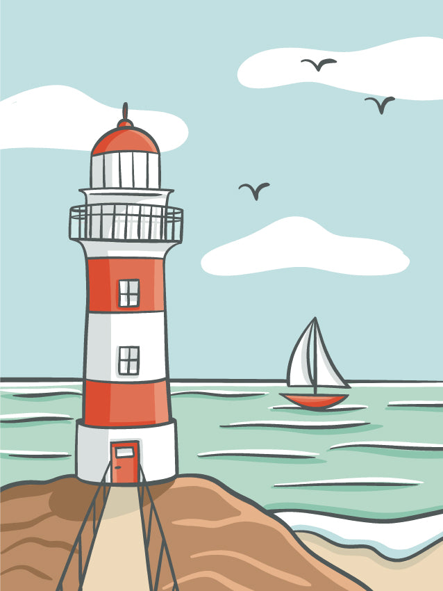 Lighthouse - Canvas Board Workshop
