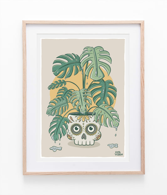Monstera Skull