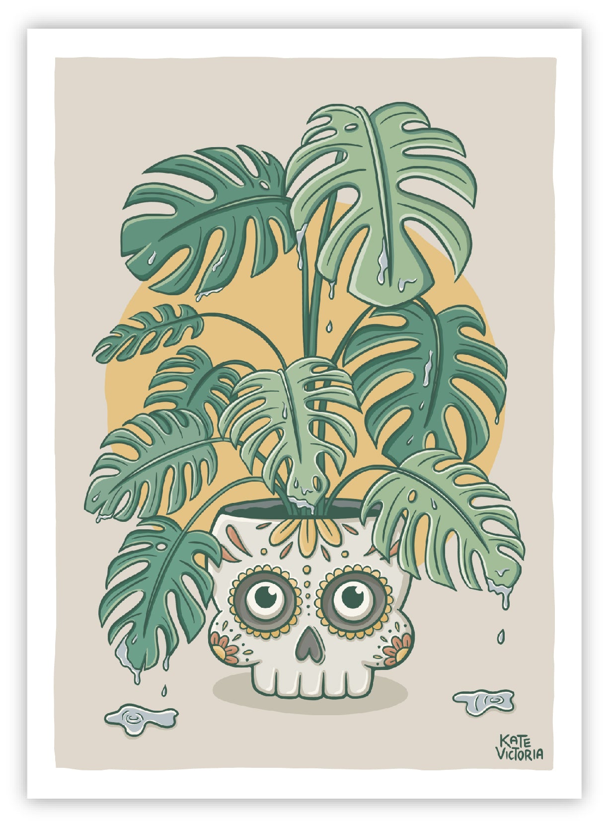 Monstera Skull
