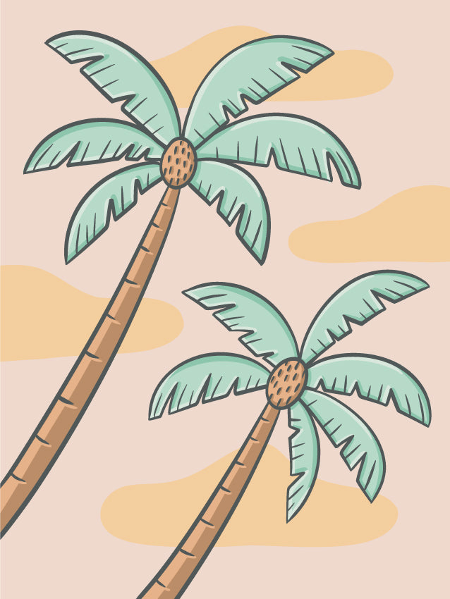 Palm Paradise - Canvas Board Workshop