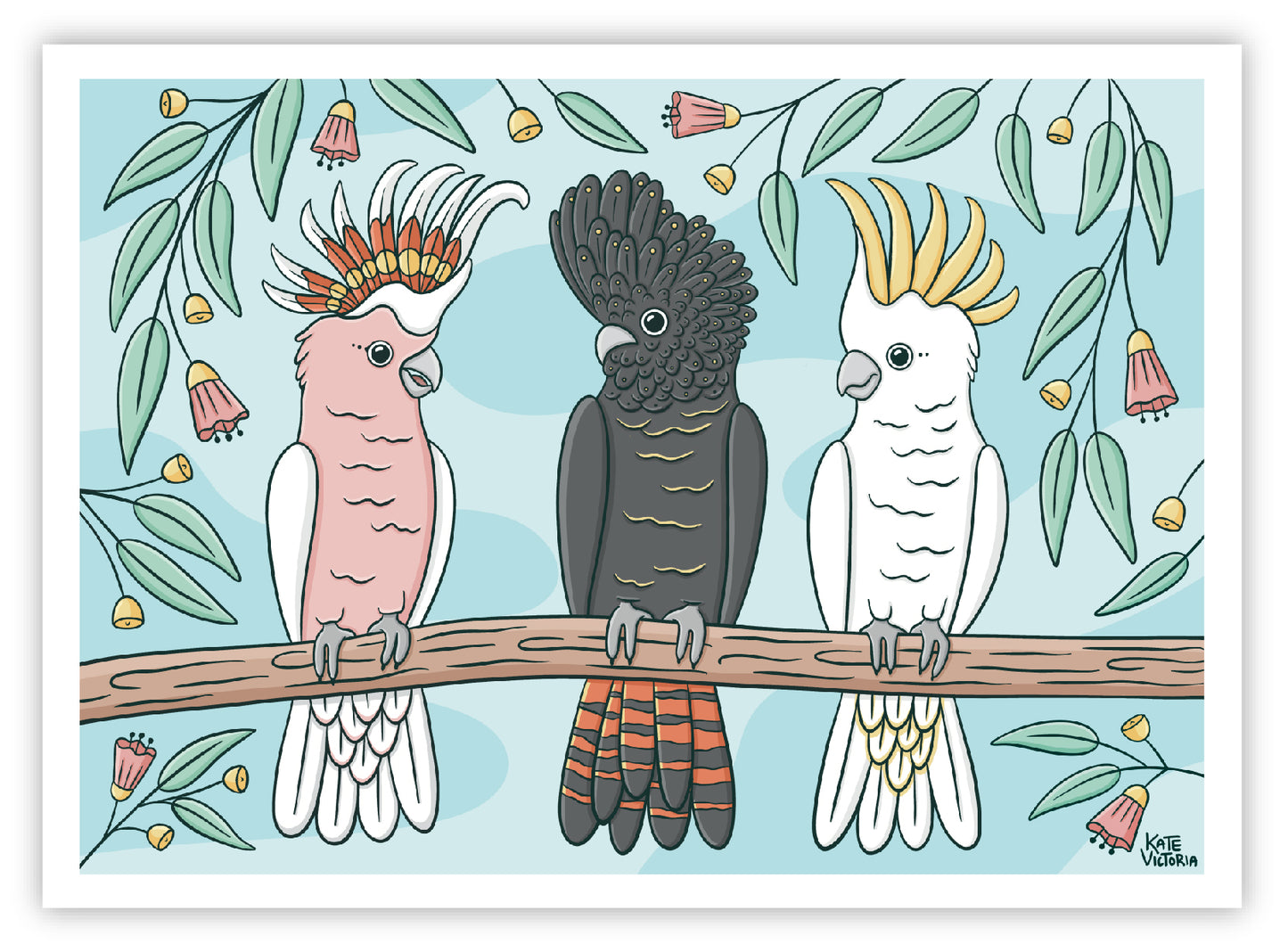 Three Cockatoos