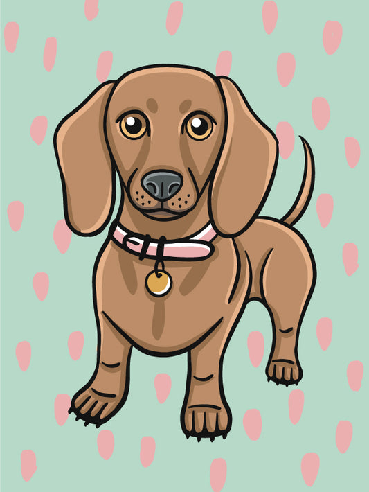 Dachshund - Canvas Board Workshop