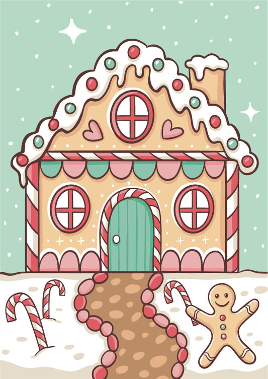 Gingerbread House - Canvas Board Workshop