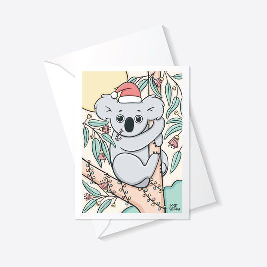Christmas Koala Greeting Card