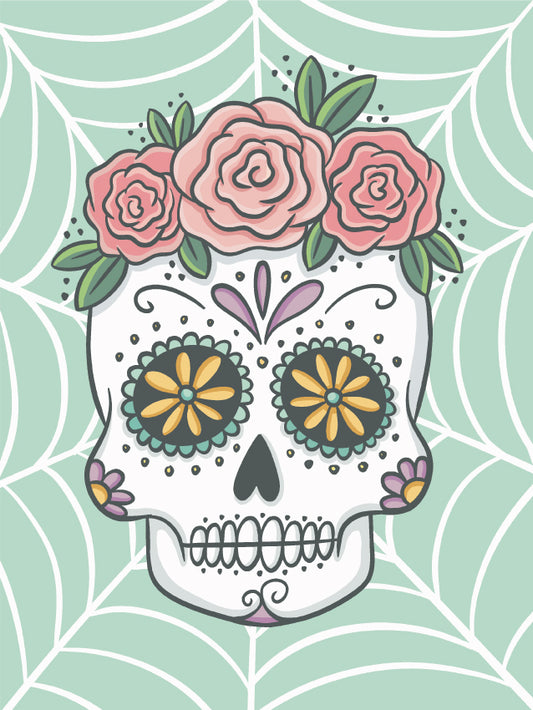 VALENTINES DAY - Day of the Dead Canvas Board Workshop