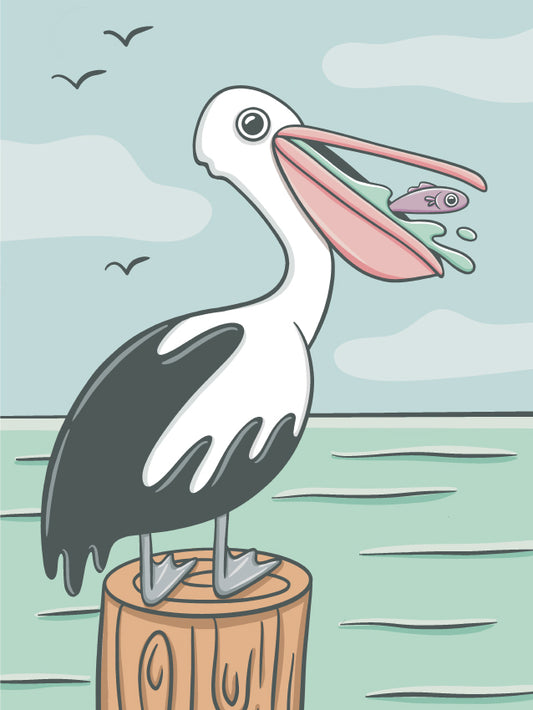 Pelican - Canvas Board Workshop