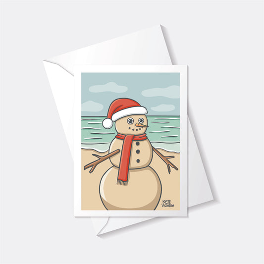 Sandy Christmas Greeting Card