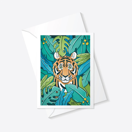 Tiger Jungle Greeting Card