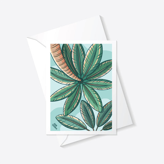 Under The Palms Greeting Card
